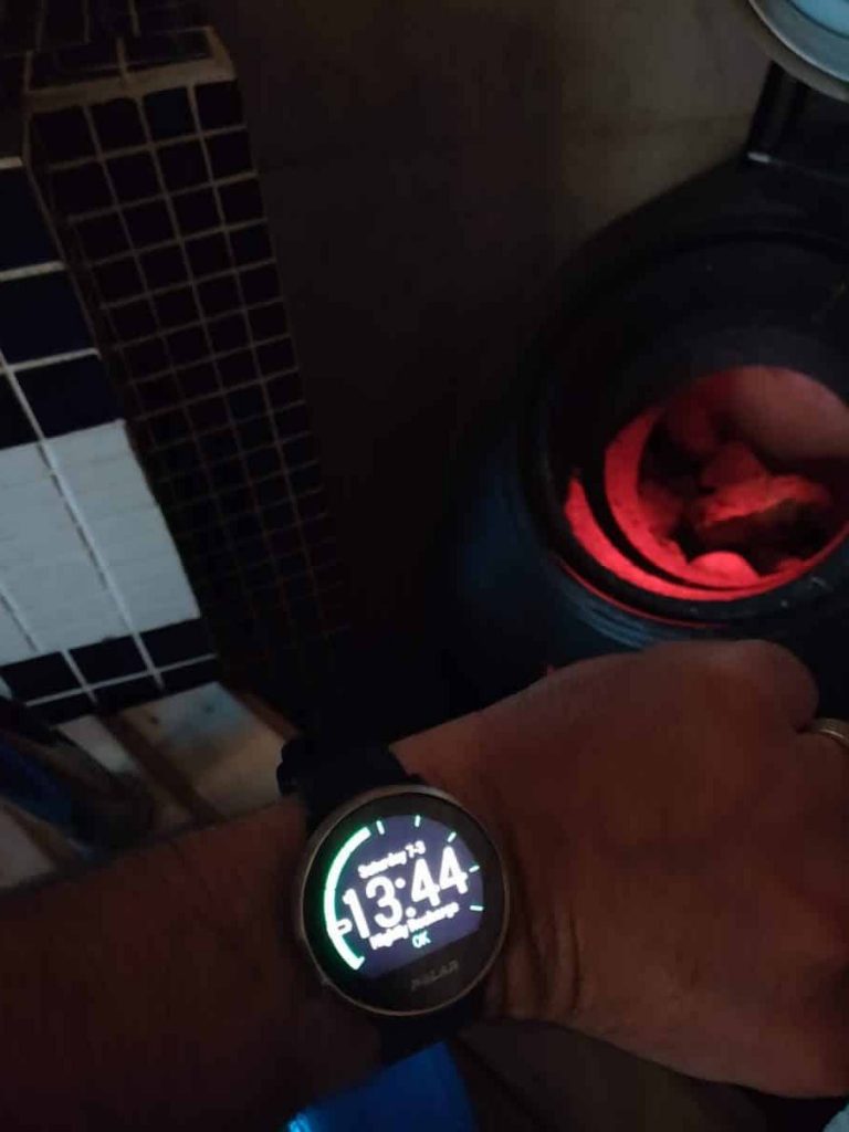 Wearing a in a Sauna - Smartwatch Labs